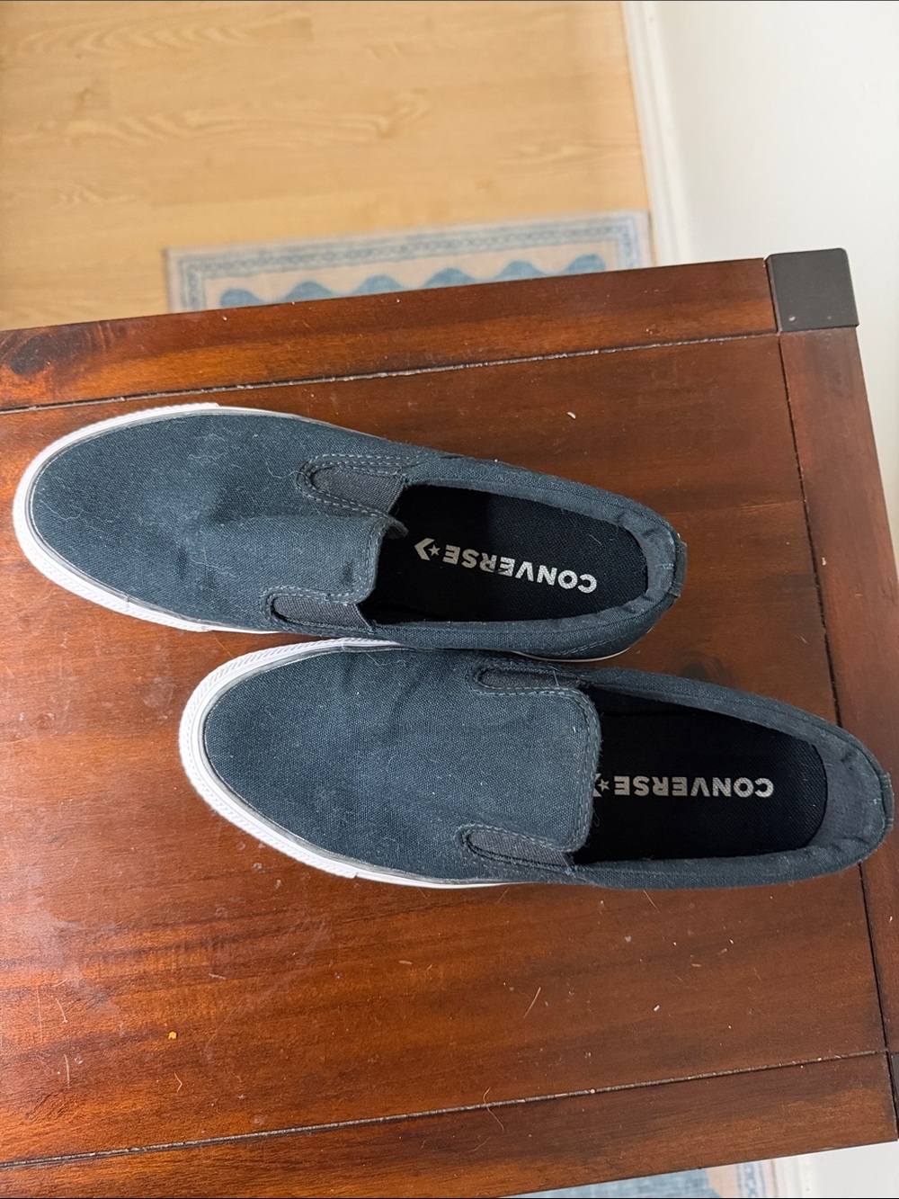 Converse Black Slip-On Canvas Sneakers